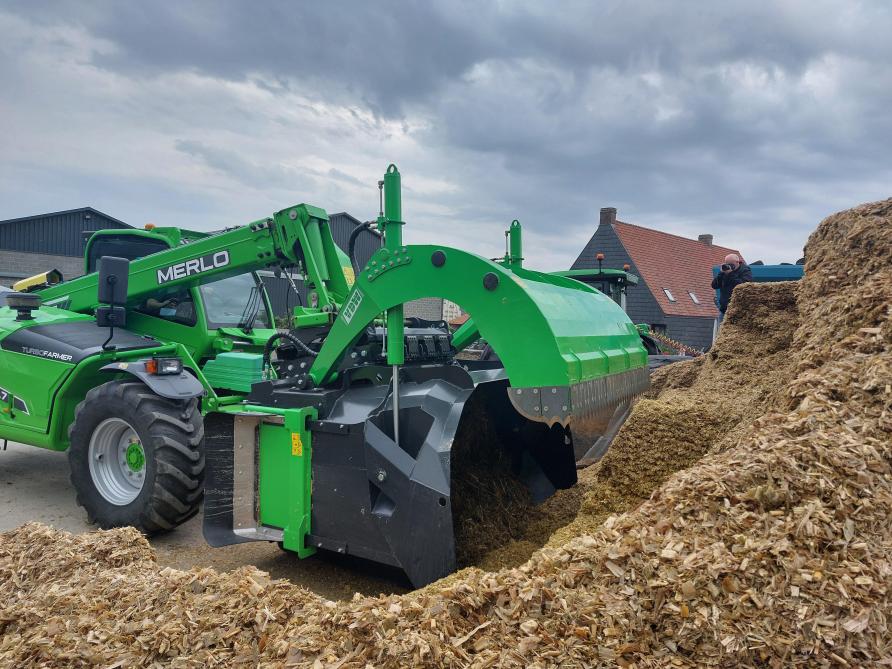 VDW toonde als enige een gedragen voermengbak.