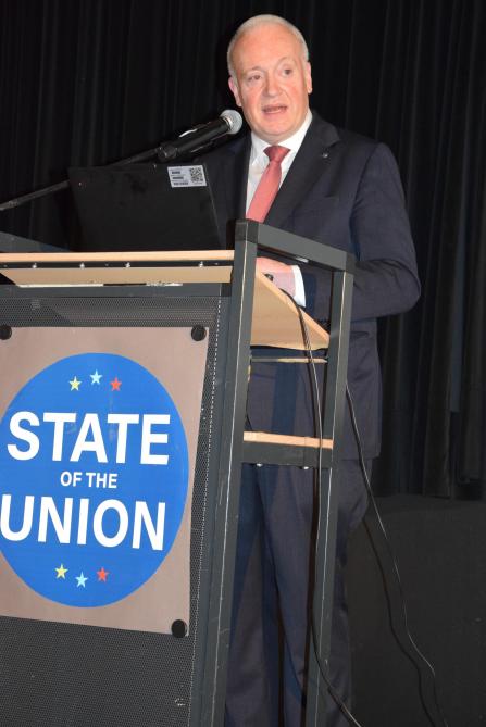“Het globalisme is voorbij en een gelijk speelveld komt er niet”, concludeerde Marc Ballekens op de State of the Union.