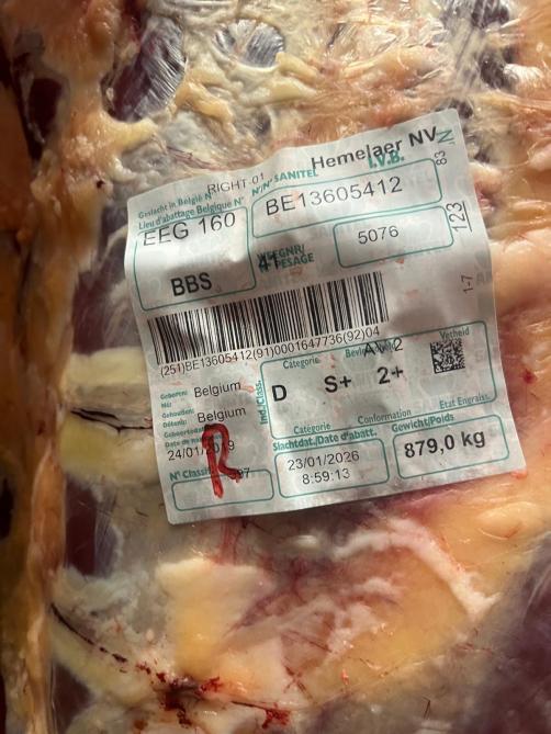 De cijfers liegen niet: Ona haalde een slachtgewicht van niet minder dan 879 kg.