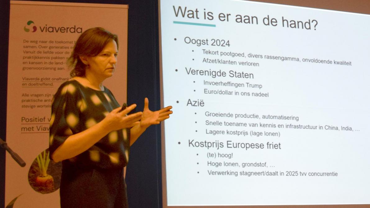 Ilse Eeckhout gaf duiding bij wat er aan de hand is in aardappelland.
