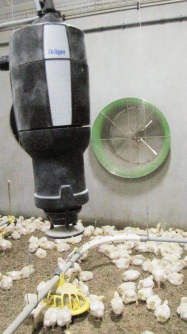 Een sensor om de ammoniakuitstoot te meten.