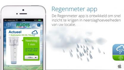 De digitale regenmeter is een nieuwe app van Bayer.