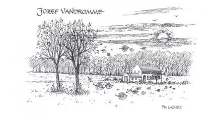 Plattelandsdichter Jozef Vandromme uit Geluwe schreef voor elke maand van het jaar een echt buitengedicht. De tekeningen zijn van de hand van Frans Lasure.