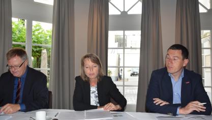 Boerenbond-voorzitter Sonja De Becker overliep de economische resultaten van de Vlaamse land- en tuinbouw.