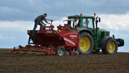 Met 16
% marktaandeel wist John Deere het meeste nieuwe tractoren te verkopen in 2017.