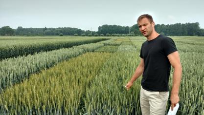 Toon Kerkhofs gaf toelichting bij nieuwigheden en recente introducties  van graanvariëteiten.