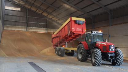 Met de kwaliteit van de wintertarwe die afgelopen weekend ontvangen werd,  zat het goed.