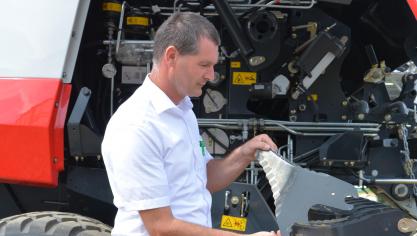 Oogstmateriaal is altijd goed vertegenwoordigd op de show. Nu met de extra aandacht voor de Graslanddemo nog meer.