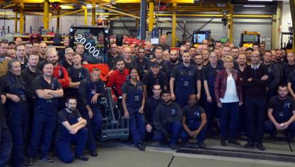 De 20.000ste Giant kniklader is bij Tobroco geproduceerd.