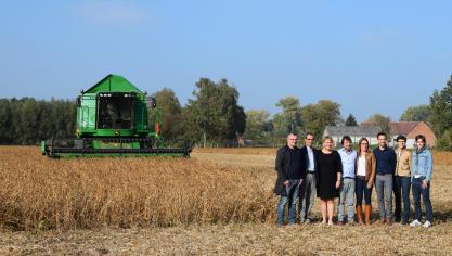 De projectpartners zien alvast een mooie toekomst voor de sojateelt in België.