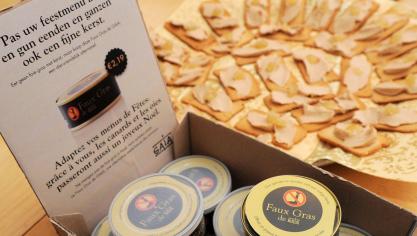 Het is tien jaar geleden dat GAIA voor het eerst Faux Gras op de markt bracht - BelgaImage