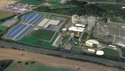 De suikerfabriek van Seneffe is ontworpen om 14.000 ton bieten per dag te verwerken. ©COBT