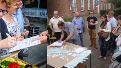 Links: Met zorg gemaakt, dat smaakt! – Copyright: Tallaart vzw
Rechts: Alle doelgroepen betrekken bij participatietrajecten - Copyright: Innovatiesteunpunt