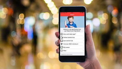 Het Rode Kruis lanceert de gratis app ‘Eerste Hulp - Rode Kruis’.