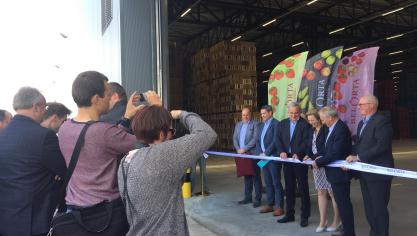 Met het openen van de nieuwe verpakkingsloods wordt de opslagcapaciteit in Borgloon uitgebreid.
