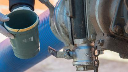 Bij dierlijke mest is de juiste mestsamenstelling essentieel om de juiste dosis te kunnen toedienen.