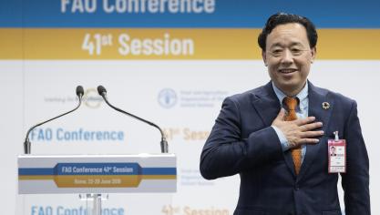 Qu trad dit jaar als nieuwe directeur-generaal van de FAO. Hij was hiervoor onder meer Chinese viceminister voor Landbouw.
