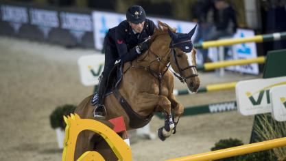 De Europese topspringers komen naar Mechelen. Op de foto Mathy De Luca Lorenzo met Ensor de Litrange Lxii.