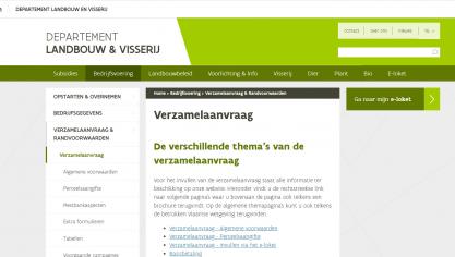 De betalingsaanvraag gebeurt via een apart onderdeel binnen de verzamelaanvraag.