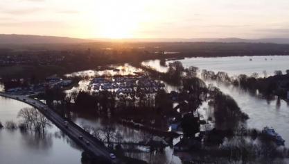 Britse boeren kregen het hard te verduren van de storm Dennis die vorig weekend over het land raasde.