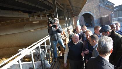 De Amerikaanse landbouwminister Sonny Perdue op bezoek in ons land.