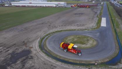 Grimme bouwde een nieuwe testbaan voor zelfrijdende oogstmachines.
