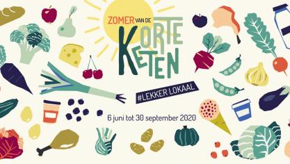 Het campagnebeeld van de Zomer van de Korte Keten.