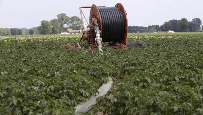De beide putten van 24 meter zullen worden geboord vlakbij een veld waar de man die het beroep aantekende akkergewassen teelt.