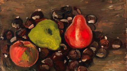 Het VIB wil met behulp van schilderijen de evolutie van planten bestuderen. Op de foto ‘Het Stilleven met vruchten en kastanjes’ dat Vincent van Gogh rond 1886 is geschilderd.