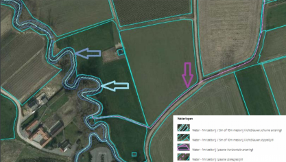 Om beken, rivieren of andere waterlichamen te beschermen van  gewasbeschermingsmiddelen en bemesting dat afspoelt van het land, werden  verschillende afstandsmaatregelen ingevoerd.