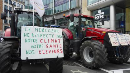 De voorbije jaren werd in Brussel al herhaaldelijk geprotesteerd tegen het handelsverdrag met Mercosur.