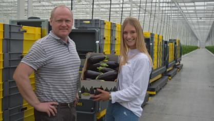 De eerste aubergines werden geveild. Die werden geleverd door Steven en Jill Van Nuffelen.