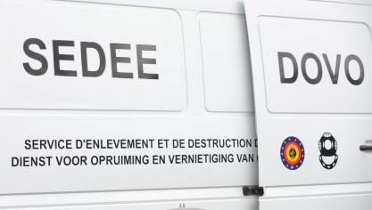 De ontmijningsdienst (DOVO) werd ingeschakeld om de resten van de obus op te ruimen, klinkt het bij politiezone Arro Ieper.