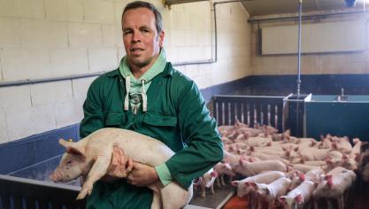 Bart houdt zijn bedrijf zo klimaatneutraal mogelijk.
