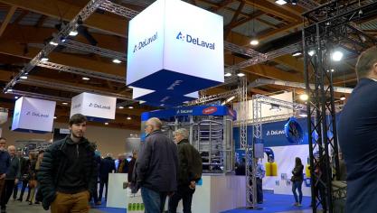 De stand van DeLaval op de laatste editie van Agribex.