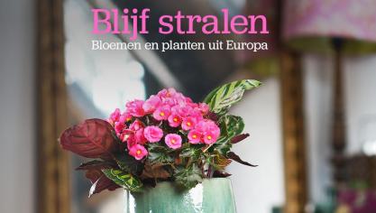 Zes internationale sierteeltorganisaties lanceerden samen de internationale campagne ‘Blijf stralen’ in april.