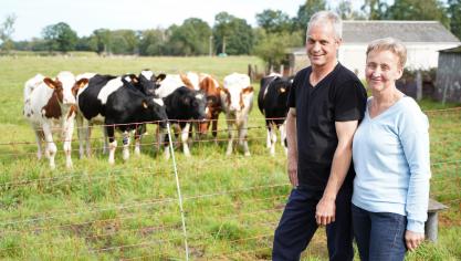 Bart en Anja merkten op dat hun kudde vaarzen zich niet meer opsplitste na hun confrontatie met de wolf.