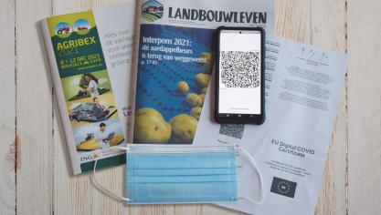 Vergeet naast je Covid Safe Ticket, je mondmasker niet mee te nemen naar de komende beurzen.