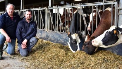 Vader Lieven en zoon Frederik Ryckewaert: groeien is niet aan de orde, wel verder optimaliseren van de bedrijfsvoering.