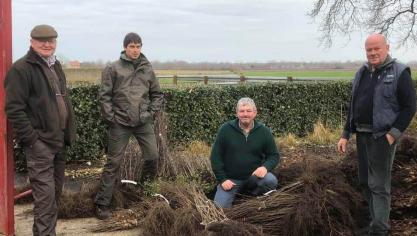 Jagers plantten zo’n 20.515 bomen en haagplanten verspreid over Vlaanderen.