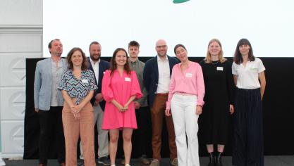 De ploeg achter DjustConnect had heel wat aan te kondigen op de Agridagen.