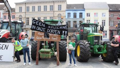 De landbouwers en omwonenden zien de bouw van een nieuwe legerkazerne in Geraardsbergen niet zitten.
