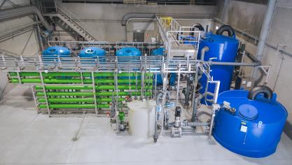 De nieuwe zuiveringsinstallatie vergde een investering van afgerond 2 miljoen euro.