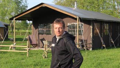 Sinds enkele maanden is Wim gestart met het aanbieden van glamping.
