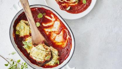 Ravioli van courgette gevuld met kippengehakt en Belgische kaas (2)