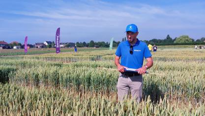 Frederik De Witte presenteerde met ‘Verben’ een nieuw graanfungicide.