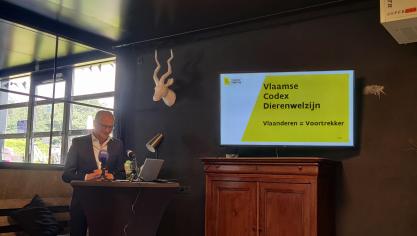 “De nieuwe Codex Dierenwelzijn is een mijlpaal voor het dierenbeleid”, zegt Vlaams minister van dierenwelzijn Ben Weyts.