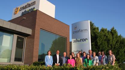 De nieuwe vestiging geeft Creafarm meer plaats voor kantoorruimte.