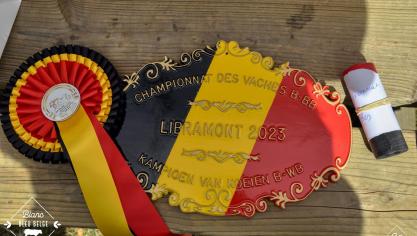 De felbegeerde trofee van het kampioenschap tijdens de Beurs van Libramont.