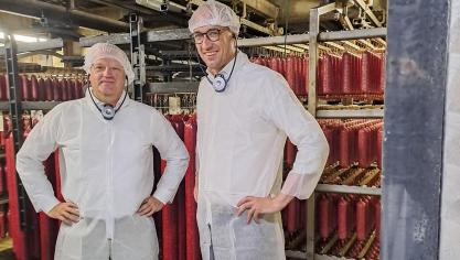 What’s Cooking CEO Piet Sanders ontving op 22 augustus minister van Financiën Vincent Van Peteghem (cd&amp;v), in het kader van een zomerstage van werkgeversorganisatie VOKA.